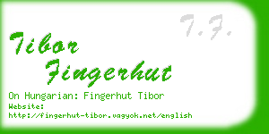 tibor fingerhut business card